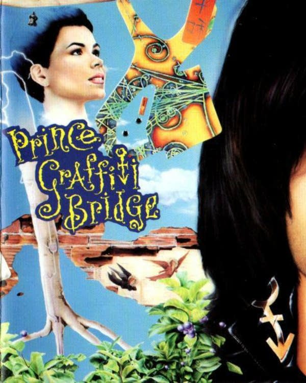 Vintage Original Prince Graffiti Bridge Vinyl Album 2 LP
