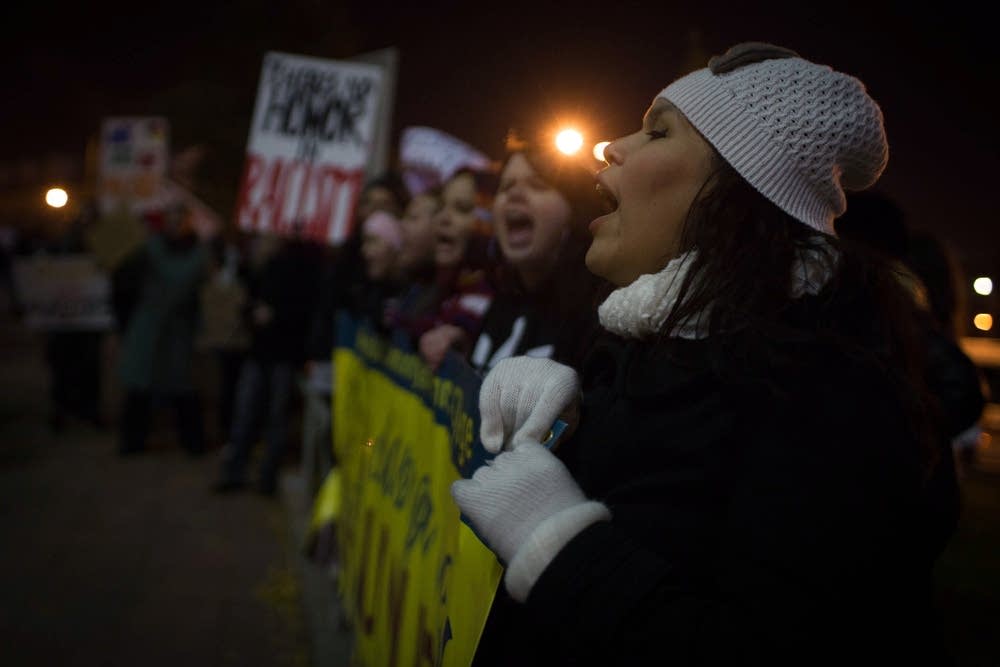 Redskins protest