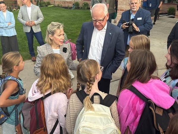 Tim Walz at school