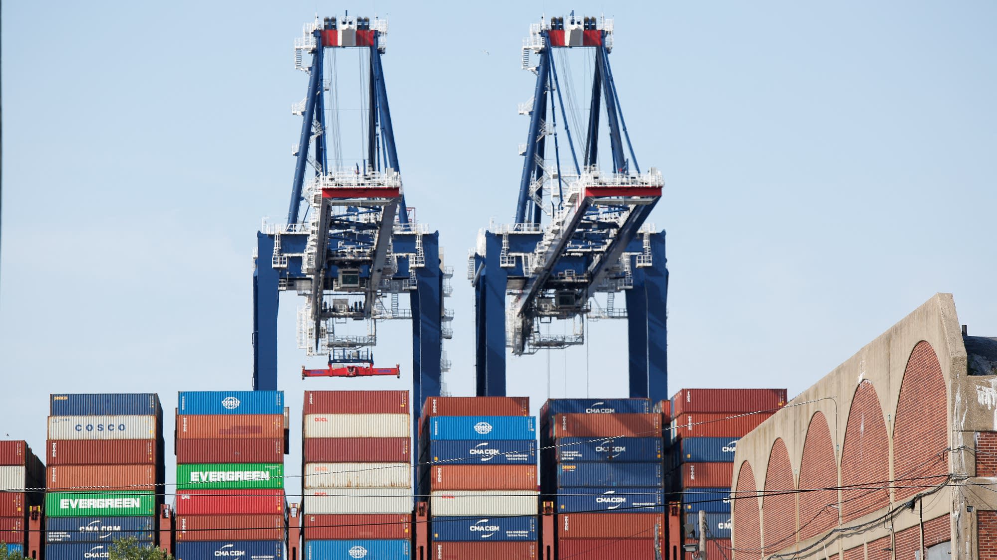 The trade deficit fell in June, but remains high