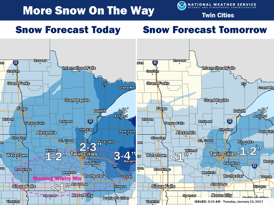 Challenging commutes: Snow and wind today; thaw next week