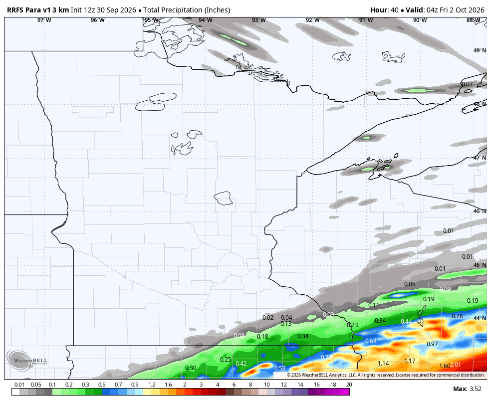Rain from Polo's remnant low