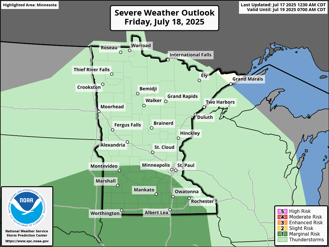 Severe threat on Friday