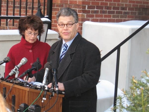 Franken declares victory