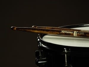 Drumsticks on a drum