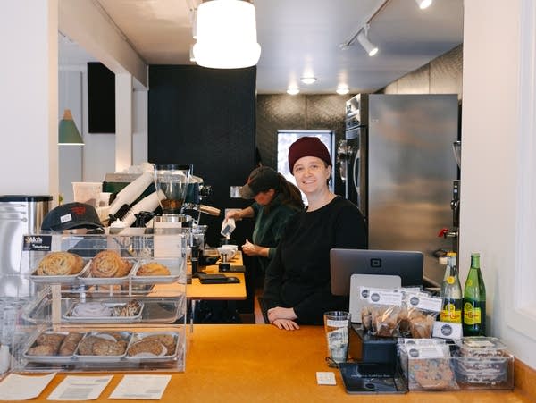 Heights Coffee Bar is located at 850 40th Ave. NE in Columbia Heights. Owner Holly Tuhake (pictured), who works as a musican under the name Holly Hansen, opened the space in November 2025.