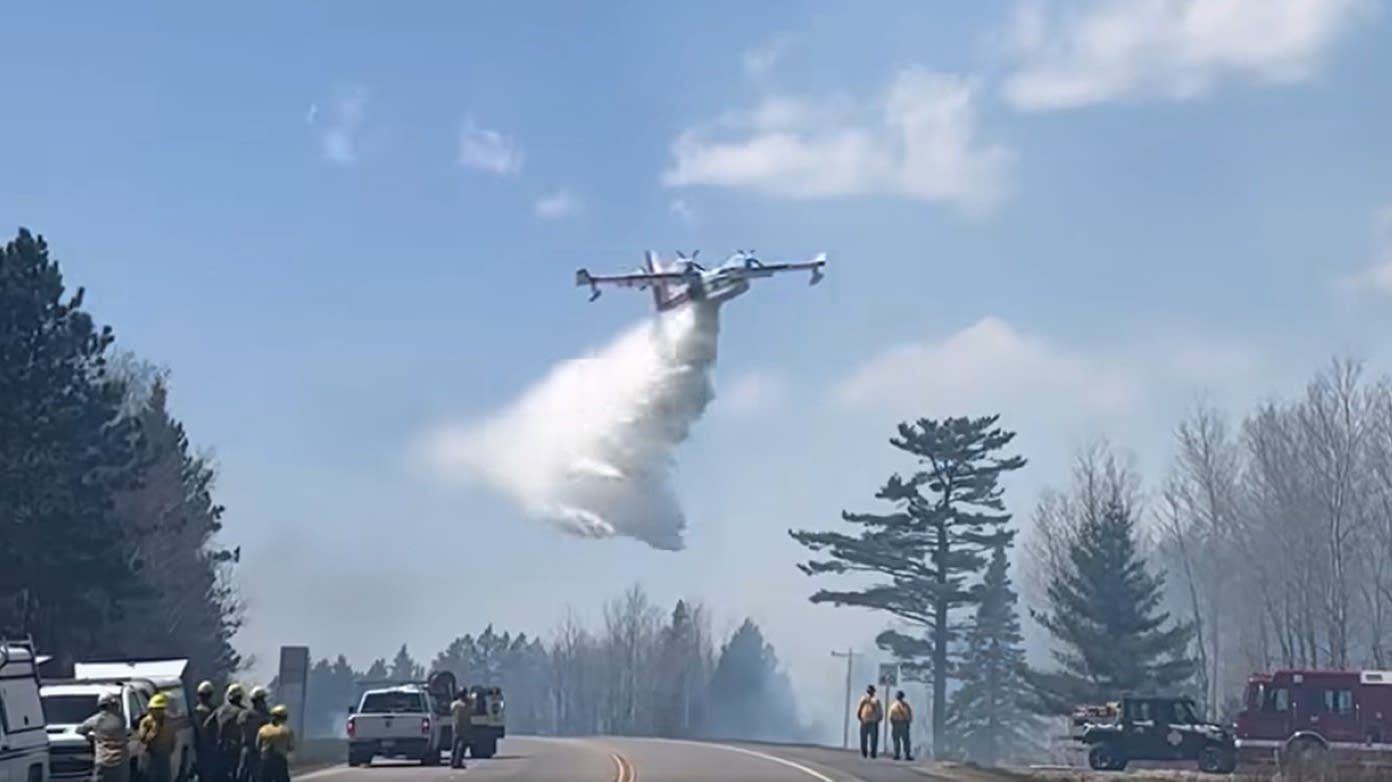 Wildfires prompt evacuations, highway closures in northeast Minnesota