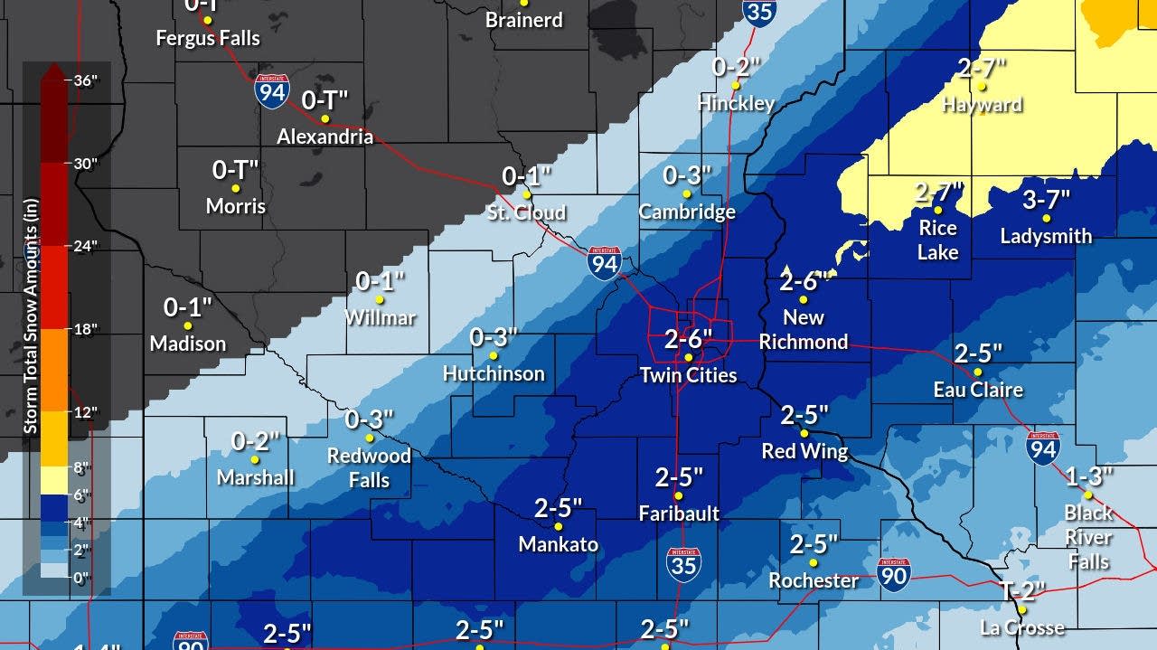 Snowy mess Tuesday; 2-6 inches possible across Twin Cities region | MPR ...