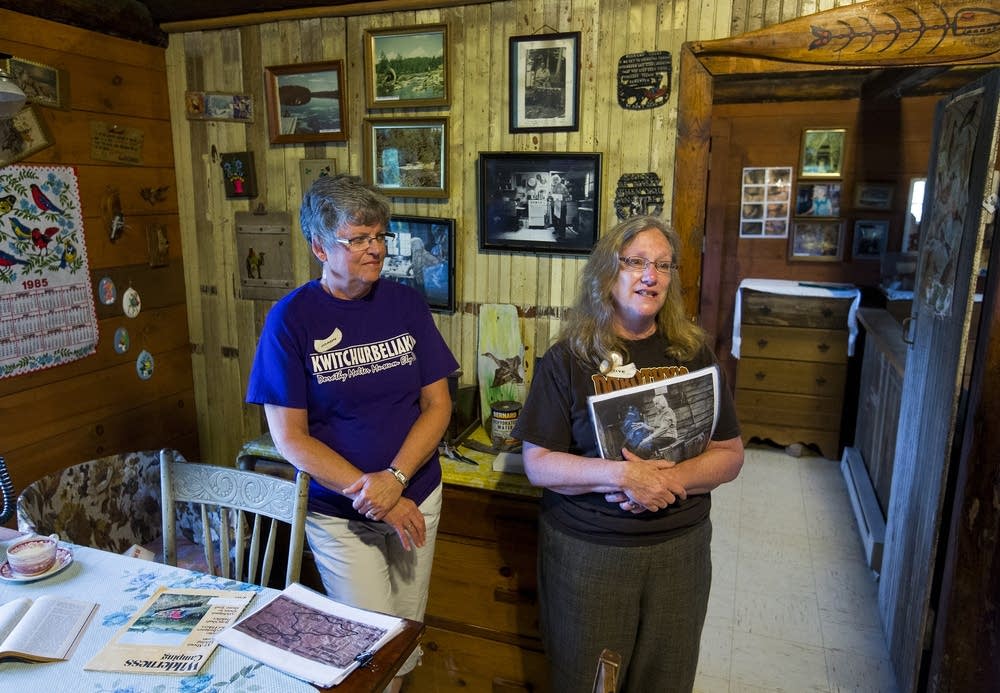 Museum tour guides JoAnn Bird and Edye Ruoho