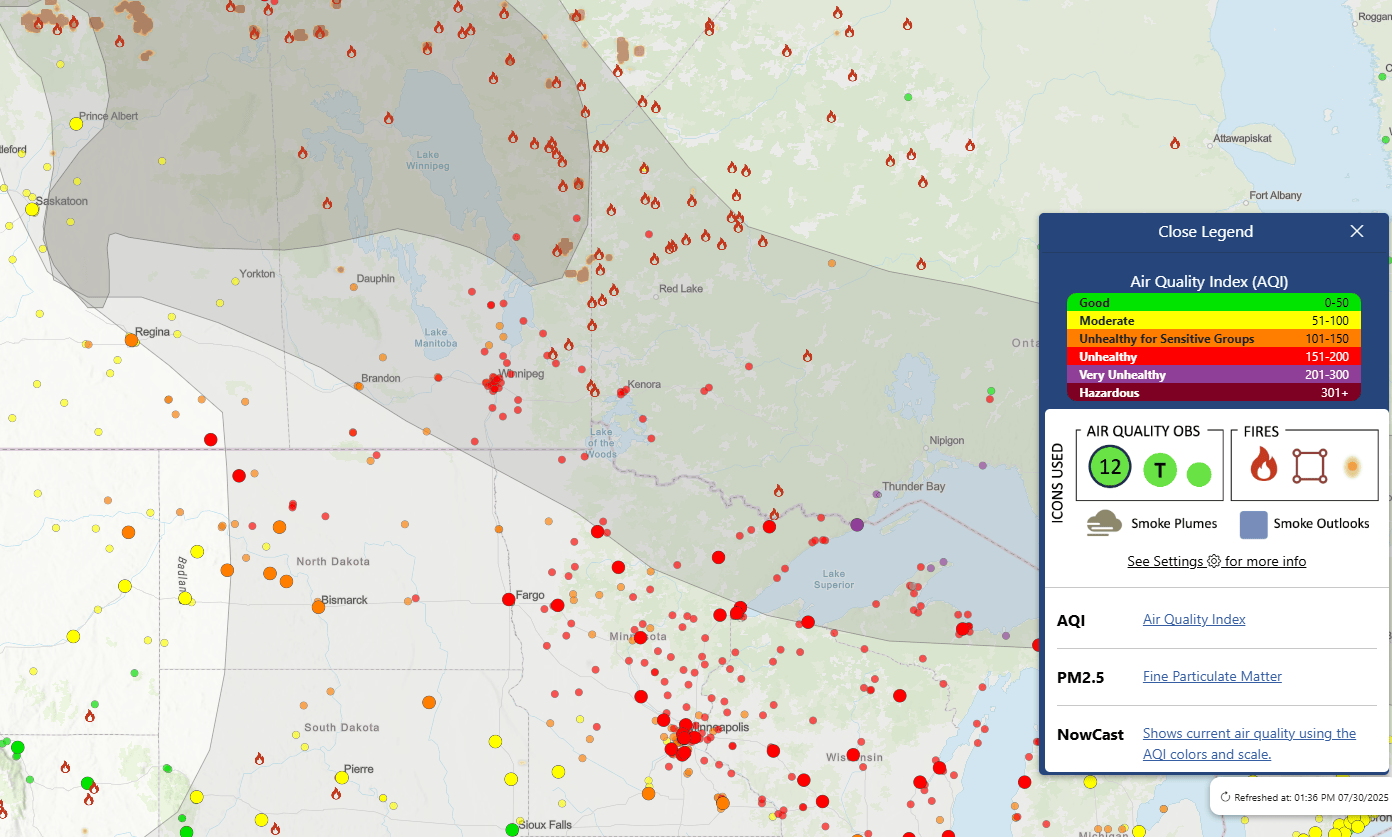Canadian wildfires