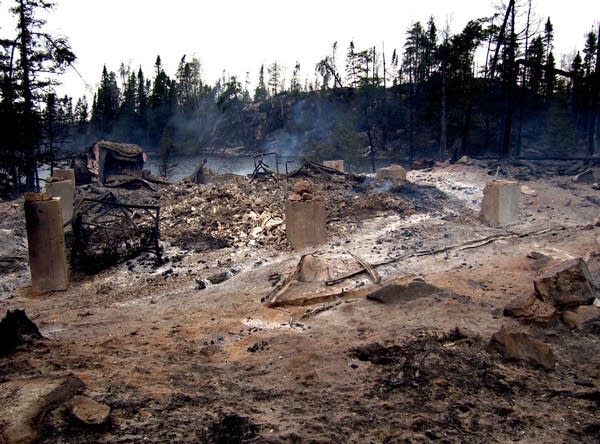 Damage from the Ham Lake fire