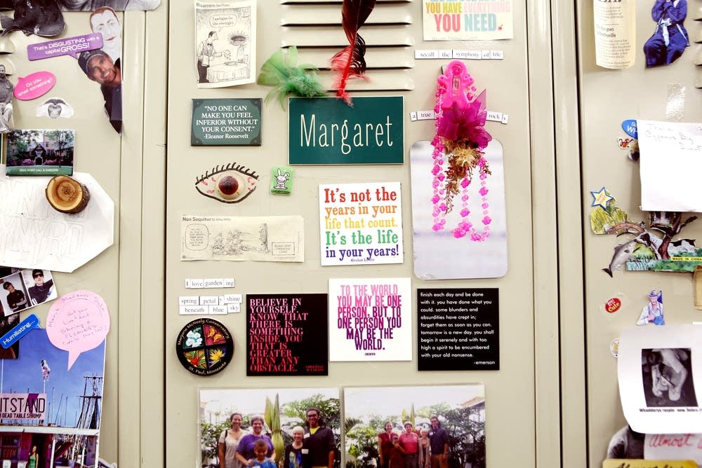Decorated locker