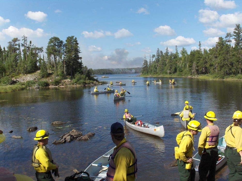 Firefighters make progress on BWCA fire MPR News
