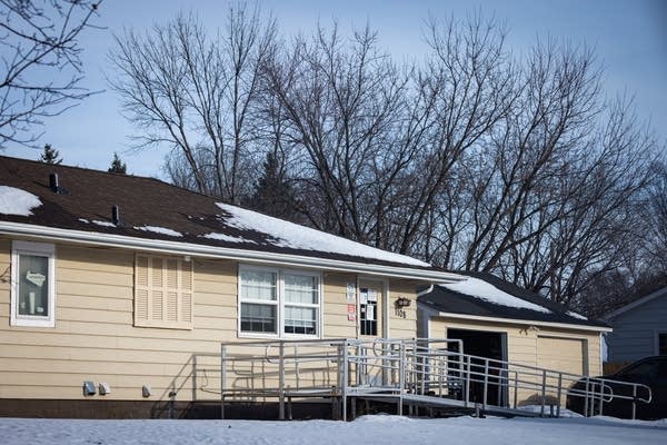 The front of a group home