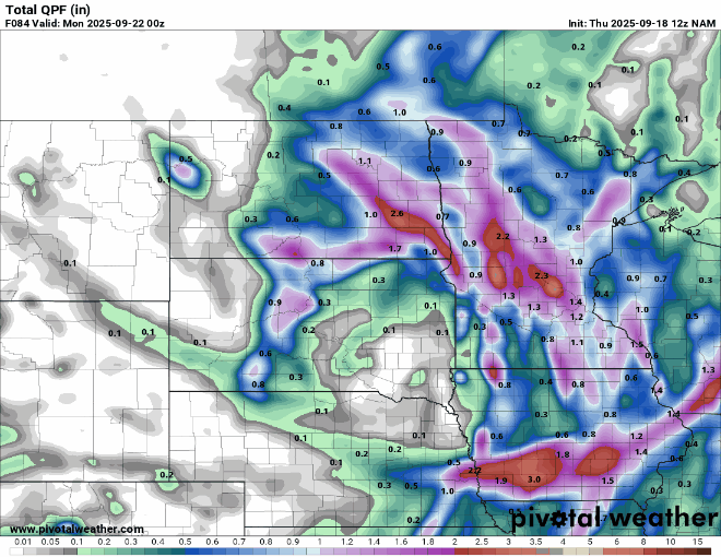 Incoming rainfall to help balance out drier start to September