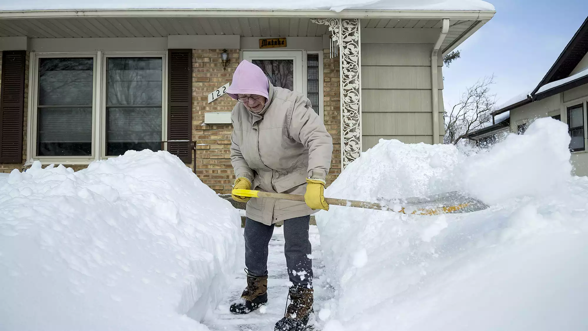 The shovel after the storm Clearing those sidewalks after a big snow