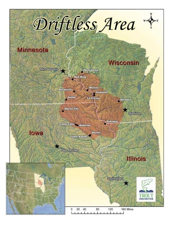 Driftless Area Minnesota Map States, Federal Government Vow To Restore Driftless Area | Mpr News