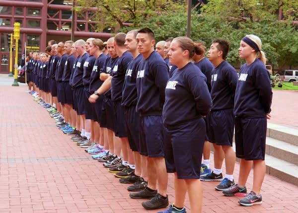 Fifty-nine potential new officers in Minneapolis.