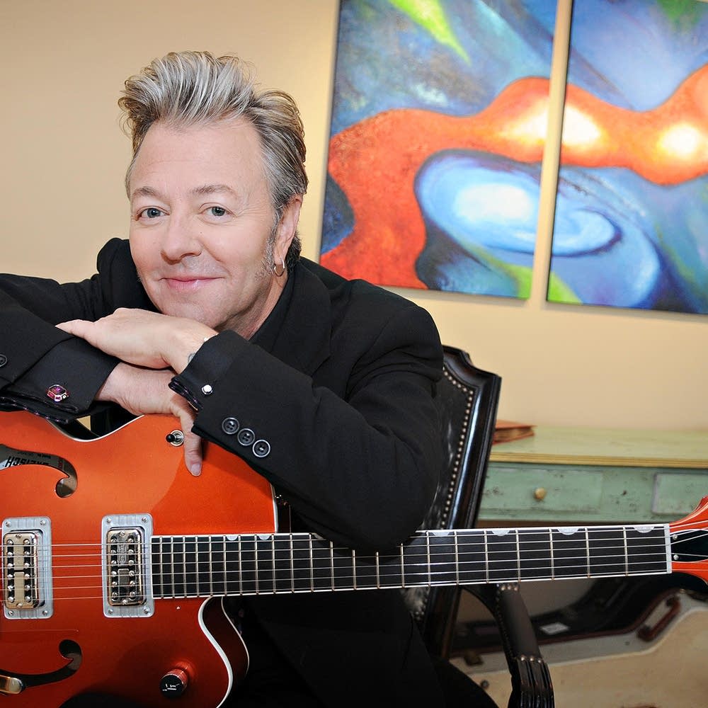 ミュージシャン 1990 Stray Cats Guitar Pick Brian Setzer ARTSTUDIO35 BRIAN SETZER Miniature Guitar Stray Cats w