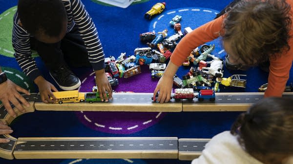 Tristan Dennis quit his low-paying job in childcare to study art education.