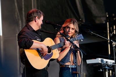 Ocie Elliott performing on stage