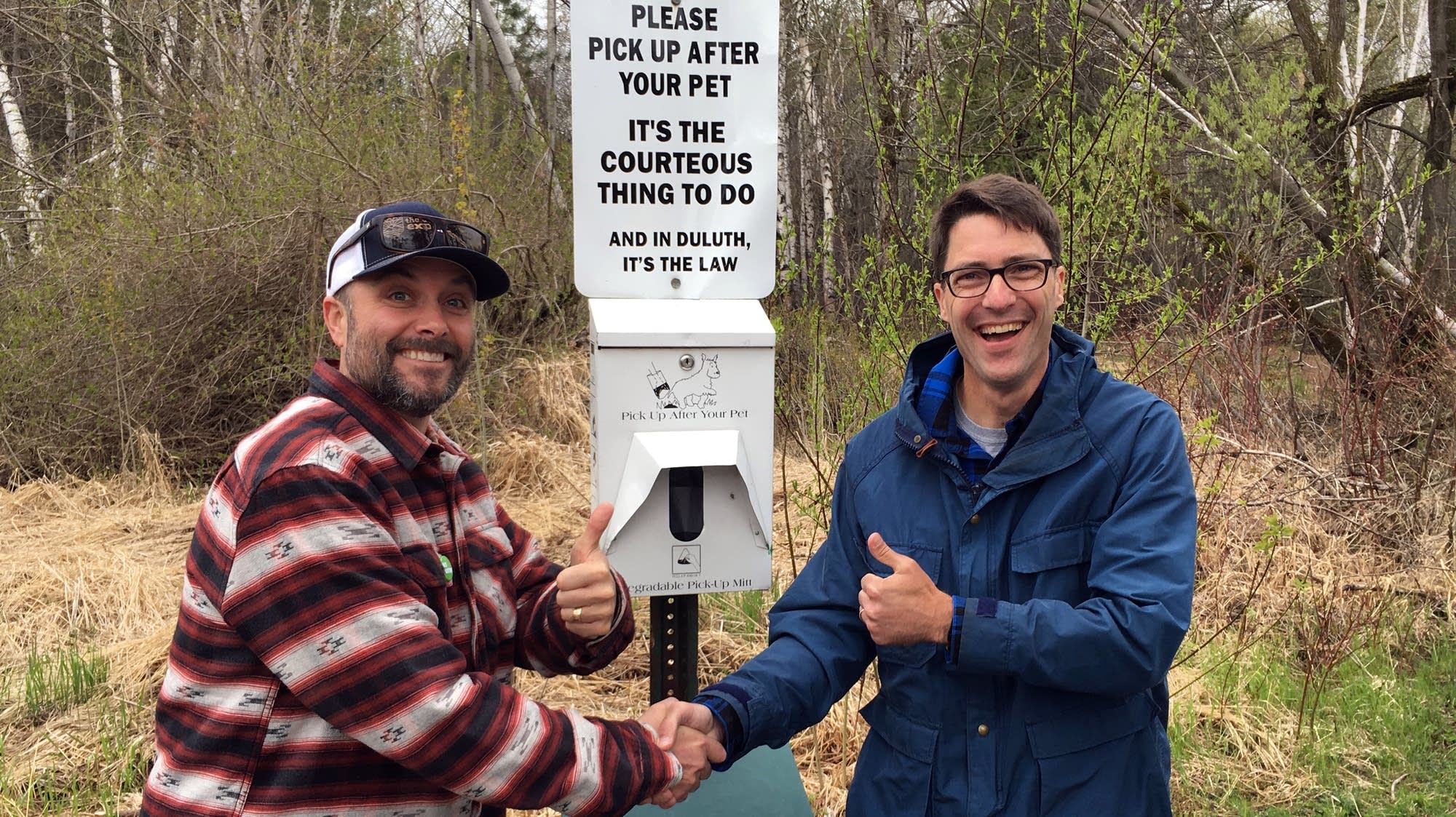 Dave Grandmaison, left, and Tom O'Rourke in Hartley Park