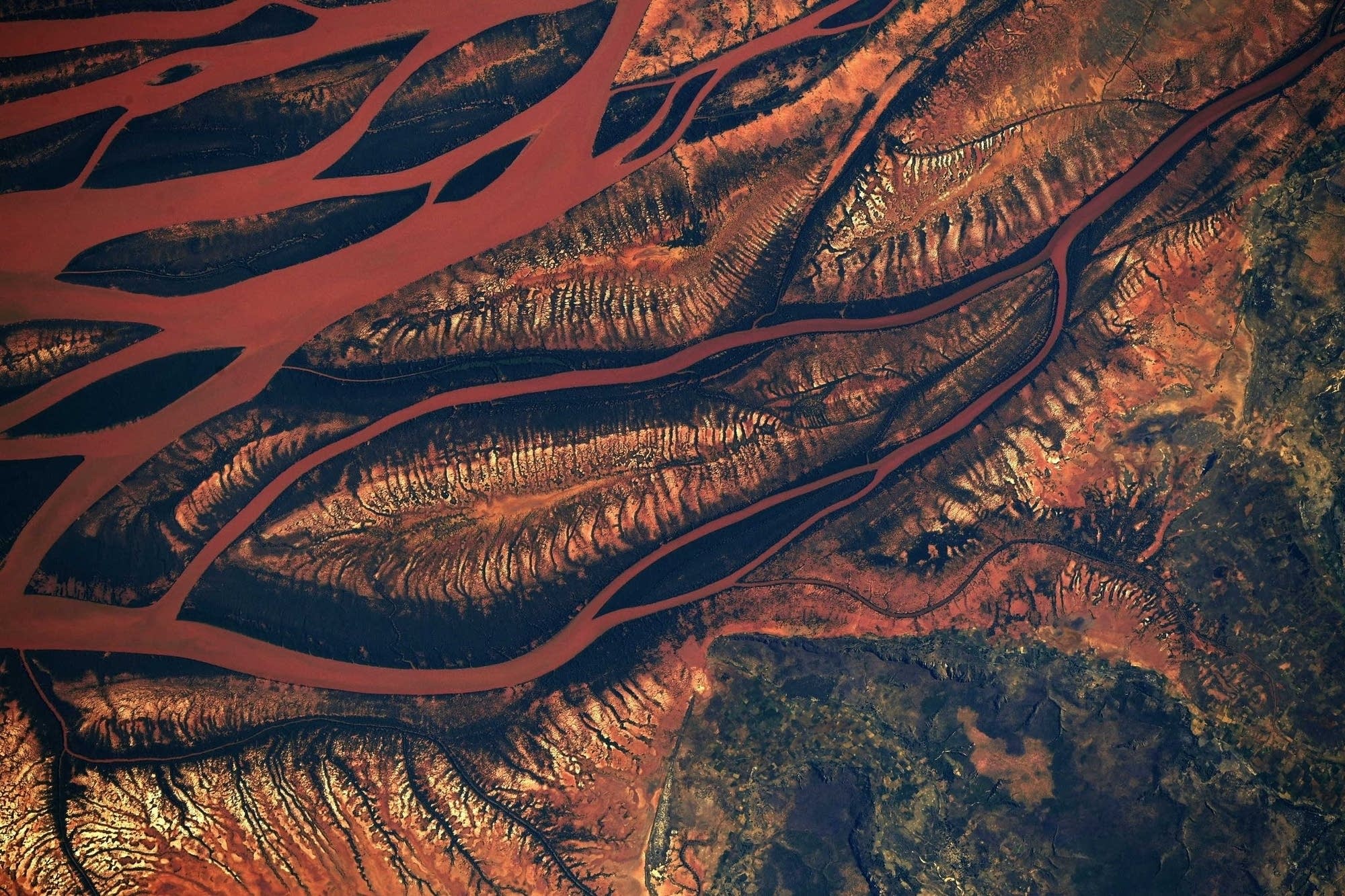 Ricky Arnold posted a photo of the Betsiboka Estuary in Madagascar.