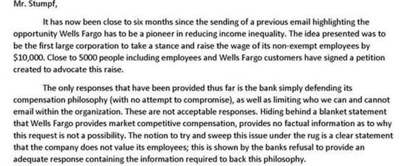 Unable to get a piece of CEO’s $19M, bank worker quits