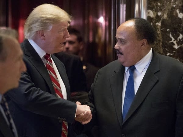 Martin Luther King III meets with Donald Trump