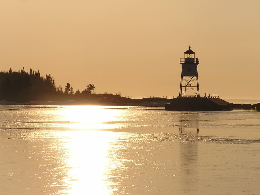 Lighthouse at sunset