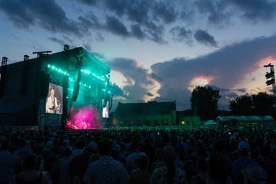 The Lumineers performing on stage