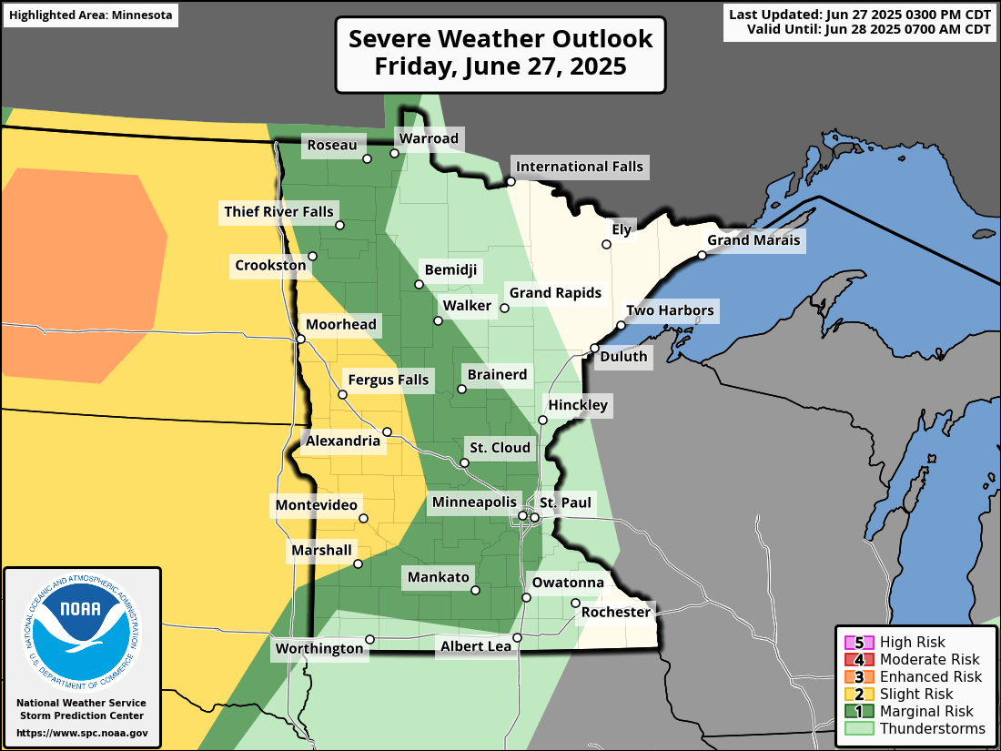 Severe outlook Friday night