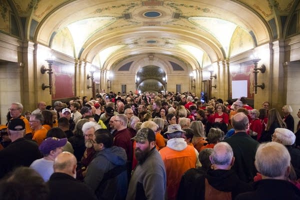 Constituent fills the halls of the Minnesota State Capitol