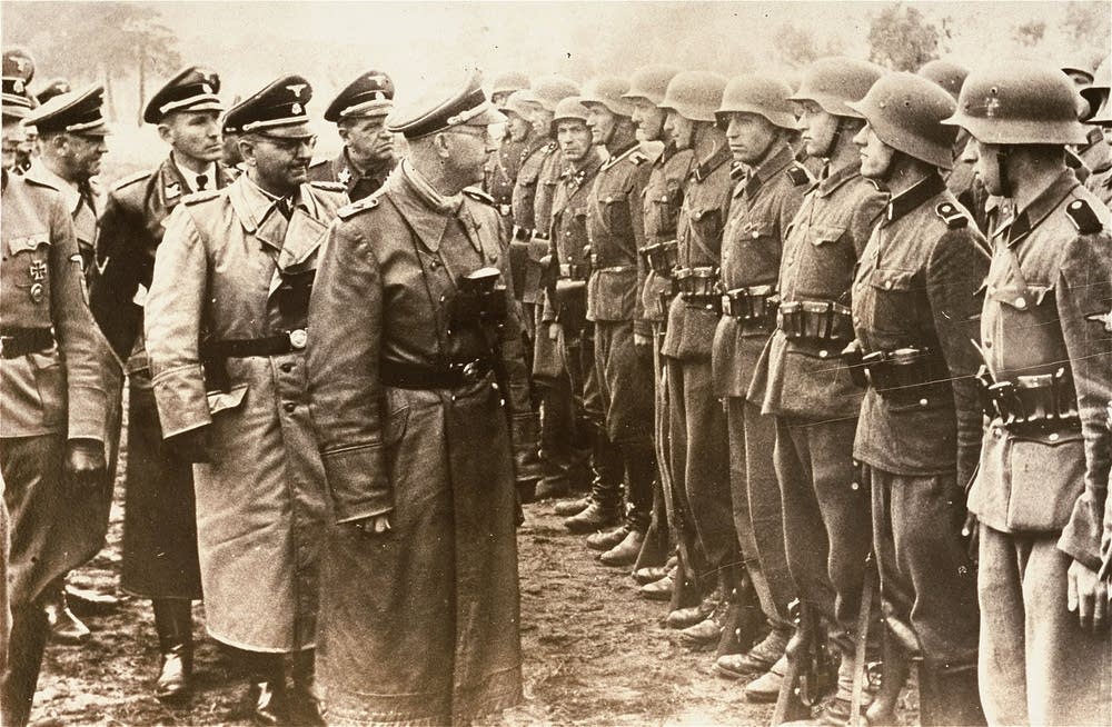 Himmler reviews Galician SS division