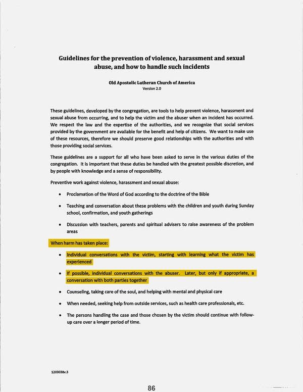 Highlighted language featured in a document.