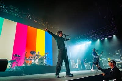 Turnstile performing on stage