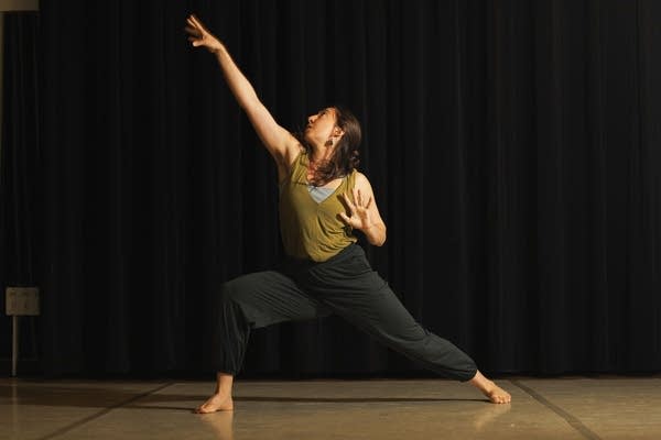 A dancer performs