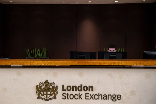A reception desk at London Stock Exchange on August 29, 2019 in London, England.