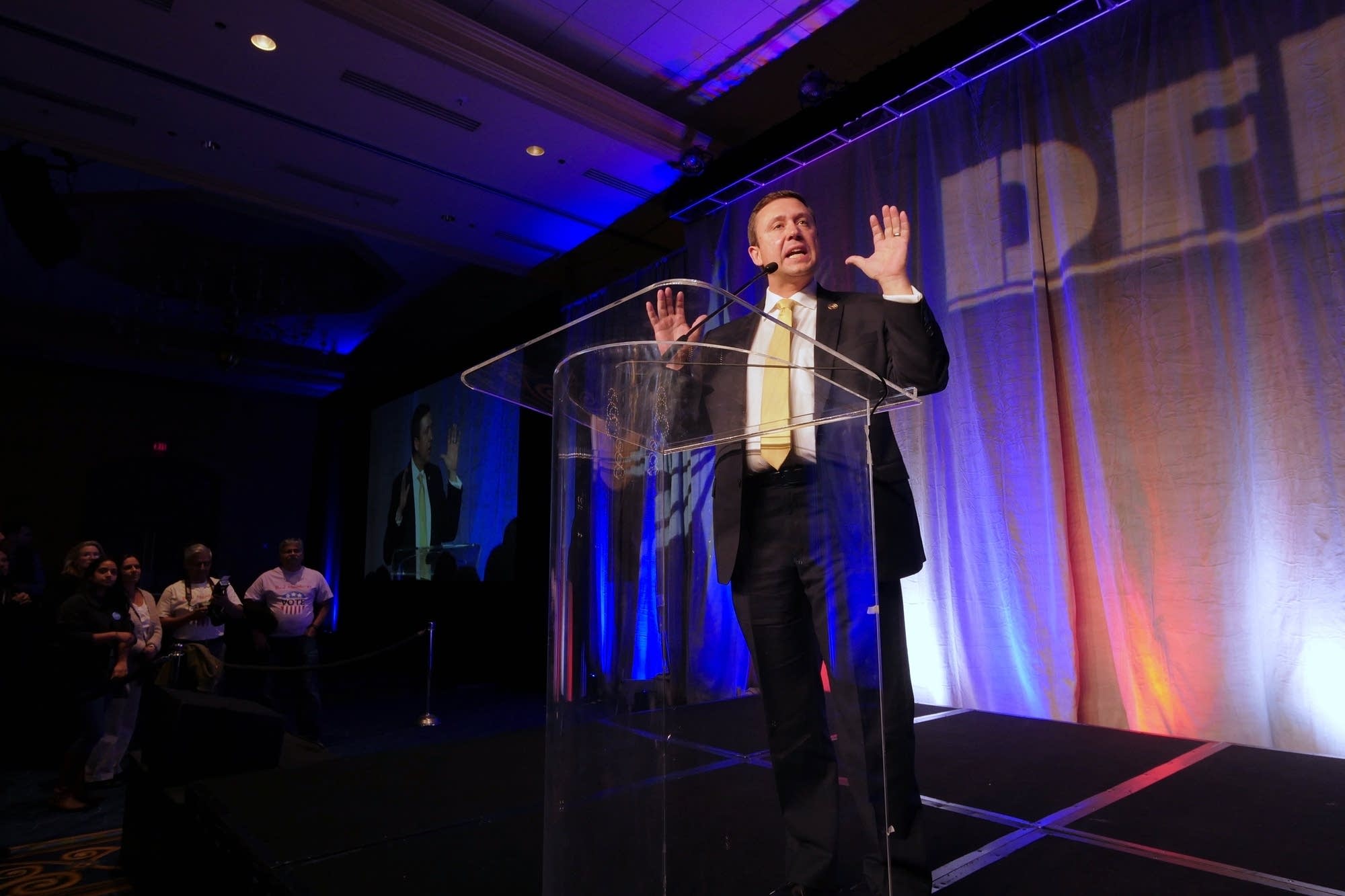 DFL Party Chair Ken Martin opens the evening program