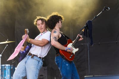 Pat Kennedy performing on stage