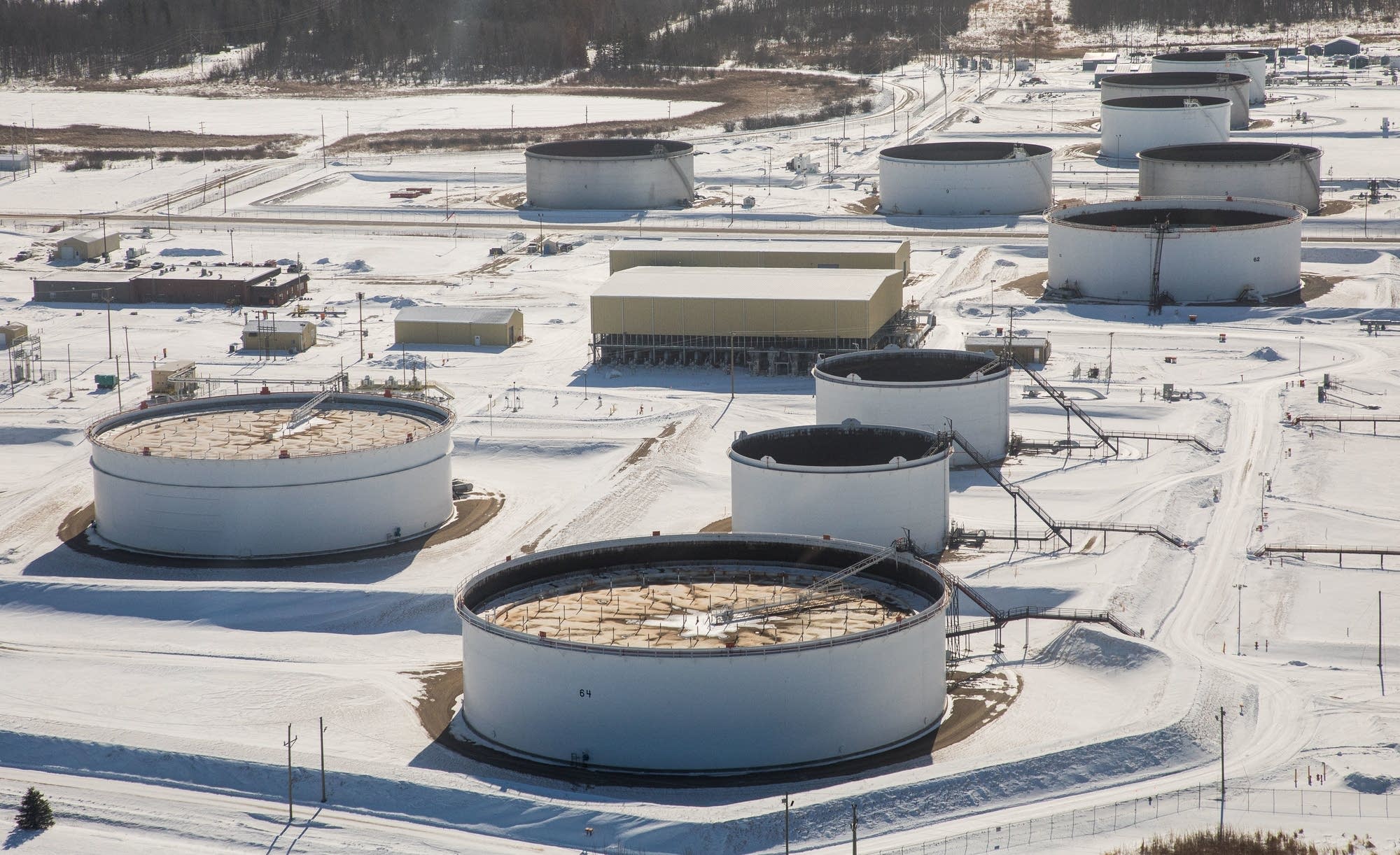 Enbridge's Clearbrook Terminal as seen from the air