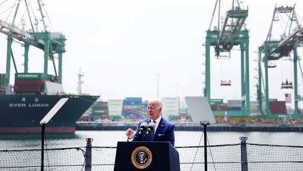 President Joe Biden addressed was at the Port of Los Angeles on Friday. Though the port is clearing, the bottlenecks may not be over yet.