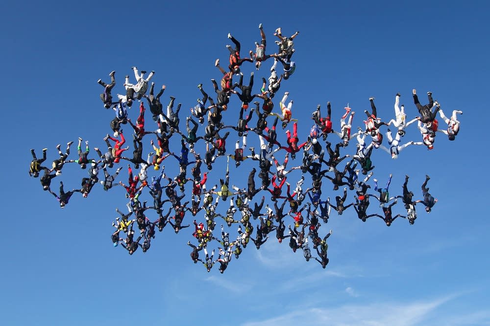 Skydiving record