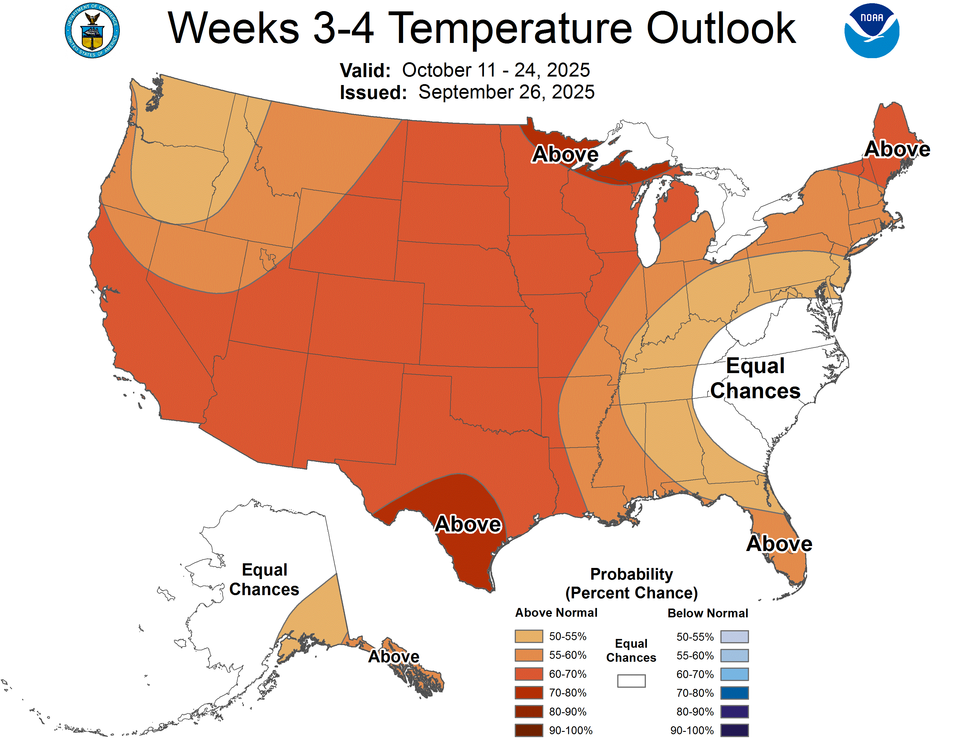 October summer: 80s next week; another warm month likely