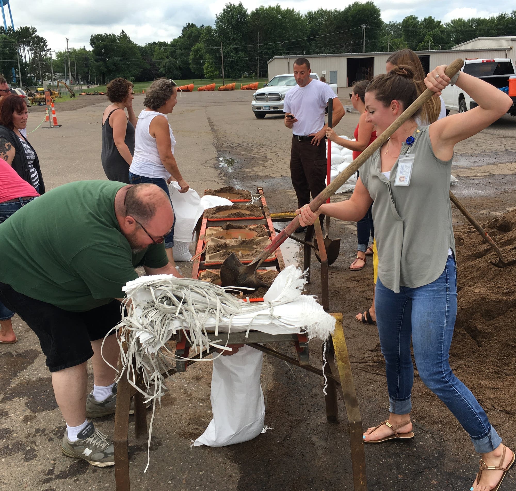Town of Mora fills sandbags and hopes for the best MPR News