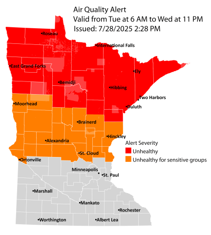 Air quality alert