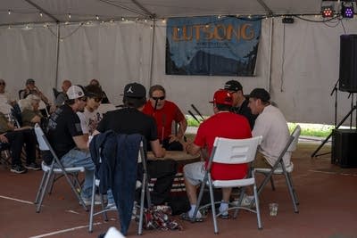 stonebridge singers performing in a drum circle