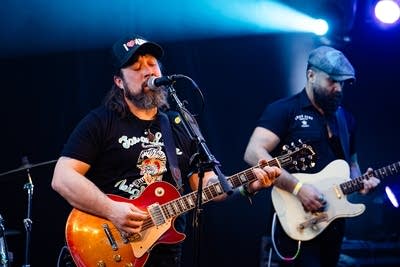 band performing on stage