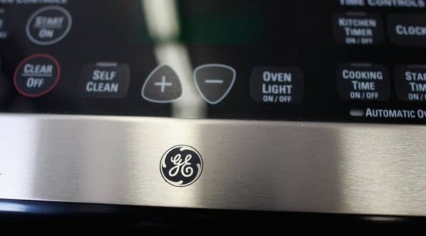 The GE logo is displayed on a General Electric appliance.