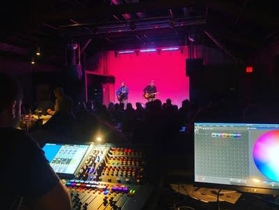 View from the sound board at XBk in Des Moines, Iowa